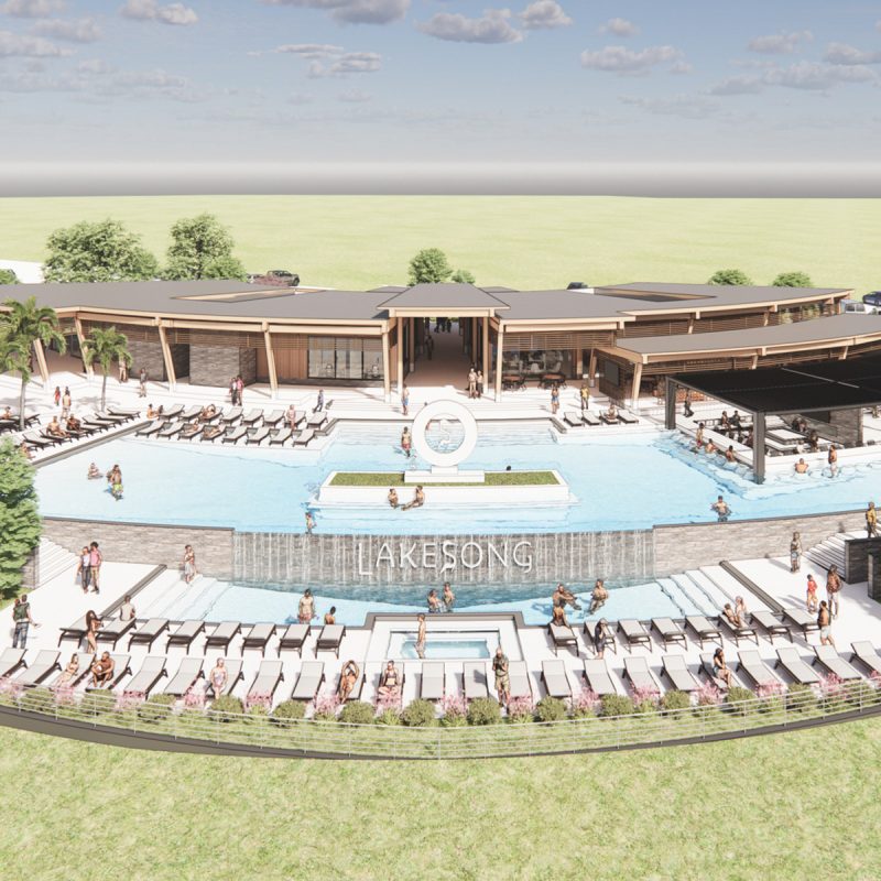 aerial rendering of amenity center